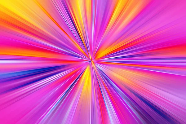 Surface Abstraite Zoom Flou Radial Dans Les Tons Jaune Rose — Photo