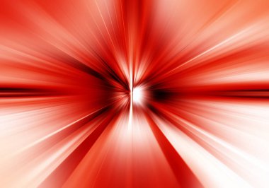 Radyal bulanıklığın soyut yüzeyi kırmızı ve beyaz tonlarda yakınlaşır. Radyal, ayrışan, yakınsayan çizgilerle muhteşem kırmızı arkaplan. 