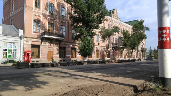 Uralsk Kazakhstan Qazaqstan 2016 Repair Road Building West Kazakhstan Regional — Stock Photo, Image