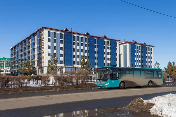 Uralsk Kazajstán 2022 Edificio Apartamentos Nueva Construcción Nueva Vivienda Moderna — Foto de Stock