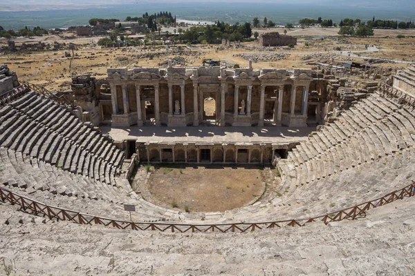 Turkey Denizli 2021 Roman Amphitheater Hierapolis Turkey Ruins Colosseum Ancient — Stock fotografie