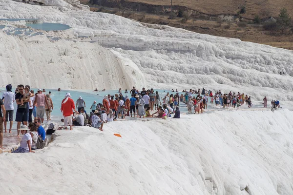 Türkiye, Denizli, 29,08.2021: Pamukkale 'de (