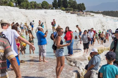 Türkiye, Denizli, 29,08.2021: Pamukkale 'de (