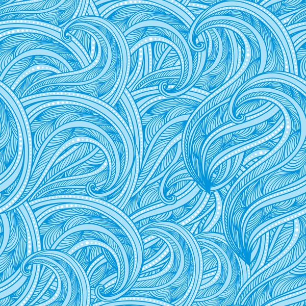 Patrón vectorial abstracto de ondas, nubes, remolinos — Vector de stock