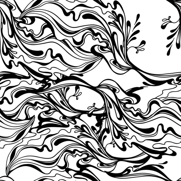 Abstrakter vektorgrafischer Hintergrund aus Wellen und Linien — Stockvektor