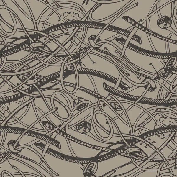 Lignes, cordes et câbles abstraits. Illustration vectorielle — Image vectorielle