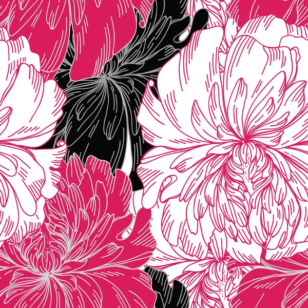 Cadre floral de chrysanthèmes — Image vectorielle