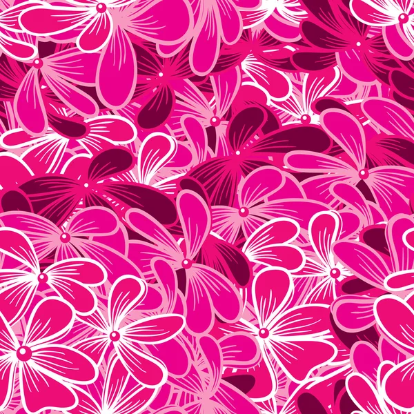 Flores rosadas - fondo — Vector de stock