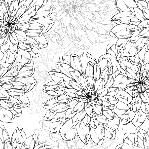 Seamless pattern from flowers — Stock Vector