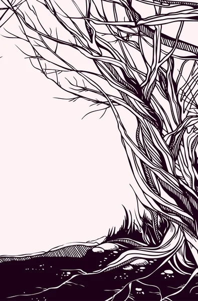 Arbre graphique stylisé — Image vectorielle