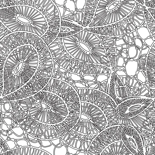 Modèle monochrome textile sans couture de dentelle — Image vectorielle