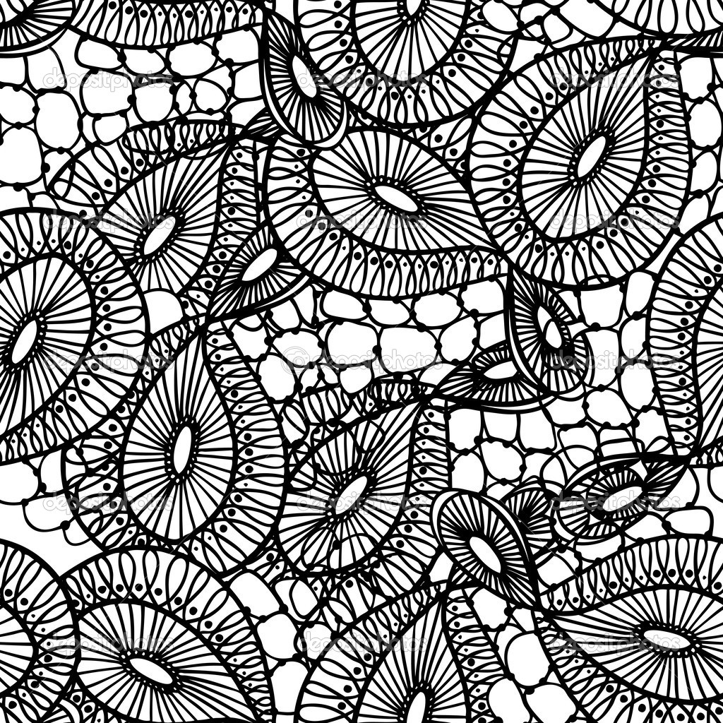 Seamless textile monochrome pattern of lace