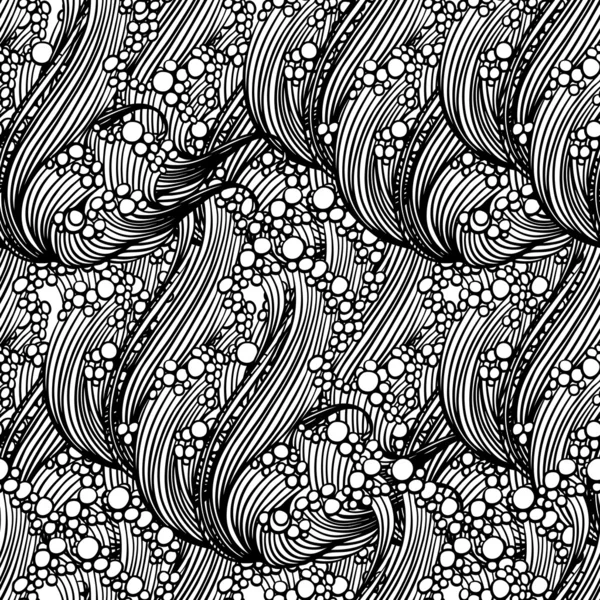 Modèle de vagues et de bulles — Image vectorielle