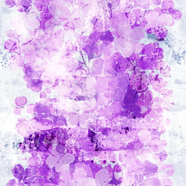 Starzejący Się Klasyczny Liliowy Wzór Bez Szwu Sztuka Cyfrowa Akwarelą — Zdjęcie stockowe