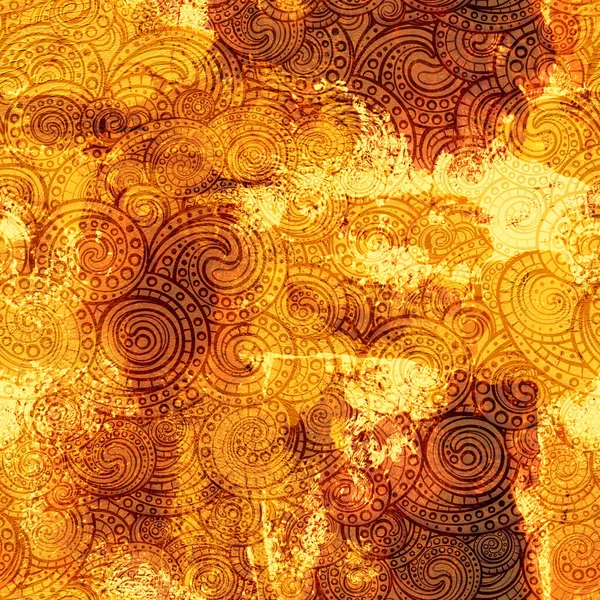 Öregített Évjárat Piszkos Akril Festék Textúra Digitális Vonal Művészet Díszítő — Stock Fotó