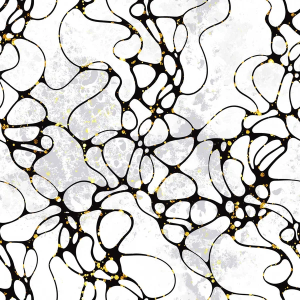 Abstract Line Ornament Neurographic Seamless Pattern Digital Art Mixed Media Royalty Free Stock Photos