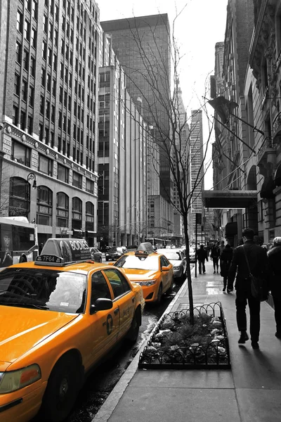 Vozy taxi New york — Stock fotografie