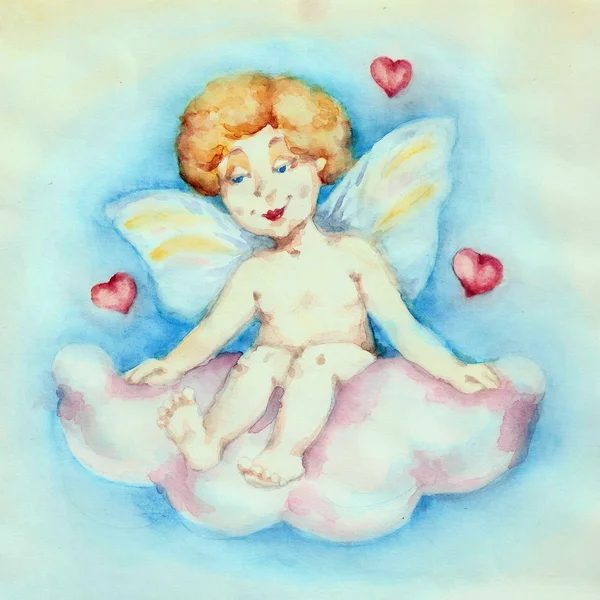 Cupid in the sky — Stock Photo, Image