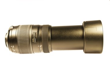 izole siyah kamera objektifi