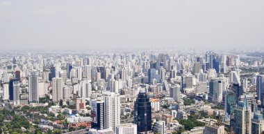 bangkok kenti bir yükseklikten