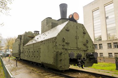 zırhlı WWII Rus lokomotif sınıf ov 5067 açık Sağdan Görünüm
