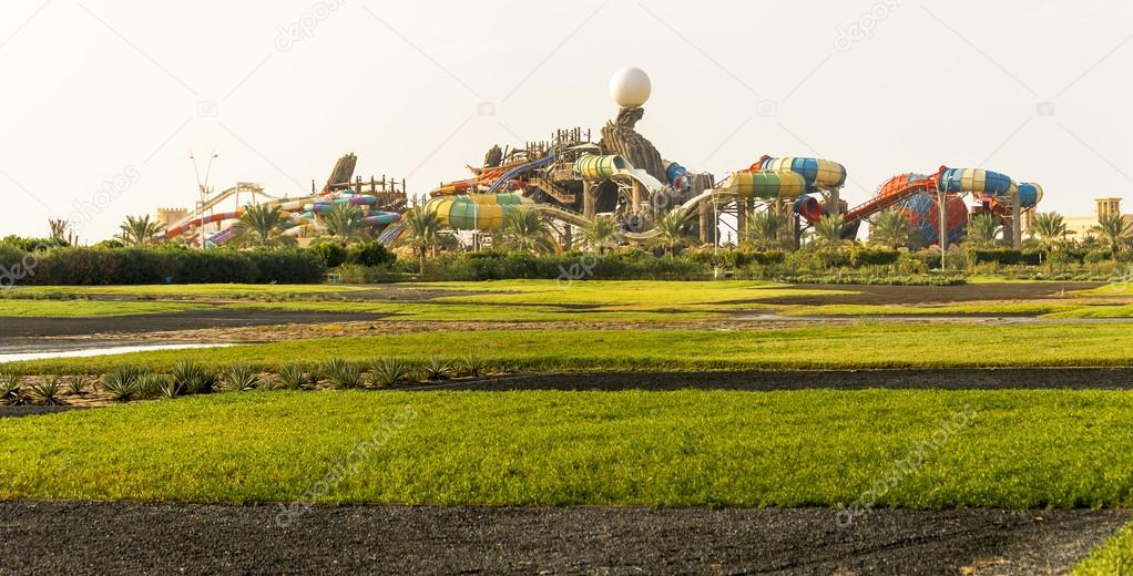 Yas Waterworld Theme Park in Abu Dhabi UAE