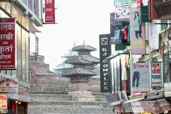 Área de tole 0195 Benimino da durbar square-kathmandu-nepal. — Fotografia de Stock