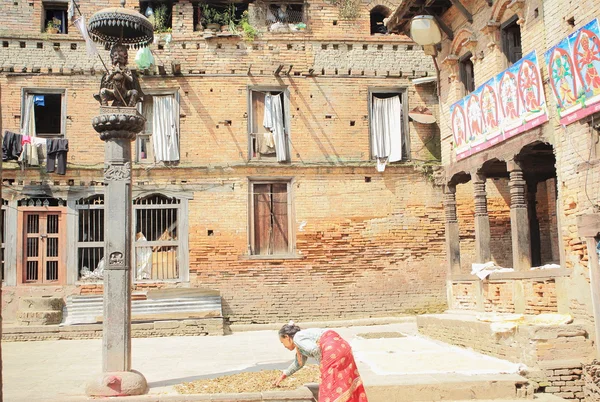 Статуя 0202 garuda. wakupati Нараян храм Бхактапур Непал. — стокове фото