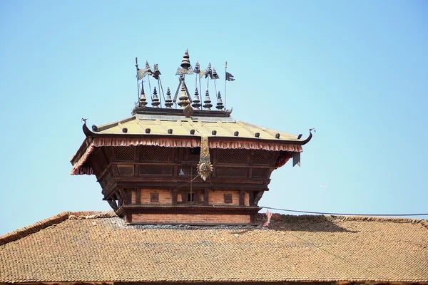 0207 bhimsen mandir-tachupal Tolè placu. Bhaktapur-nepal. — Zdjęcie stockowe