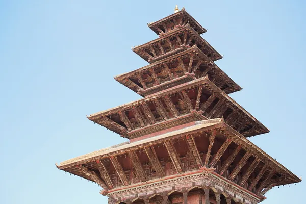 Os cinco telhados templo Nyatapola. Vale do Bhaktapur-Kathmandu-Nepal. 0221 — Fotografia de Stock