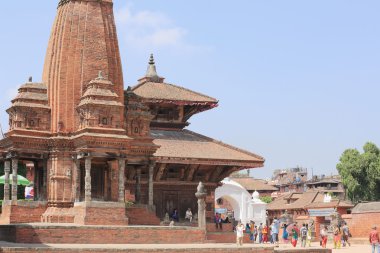 The Kedarnath-Shiva and Dwarika-Krishna temples. Bhaktapur-Nepal. 0232 clipart