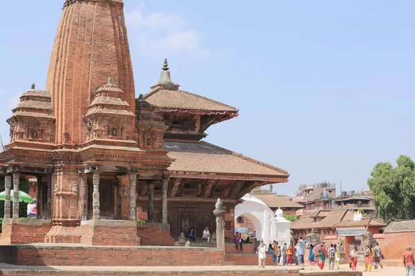 The Kedarnath-Shiva and Dwarika-Krishna temples. Bhaktapur-Nepal. 0232 — Stock Photo, Image