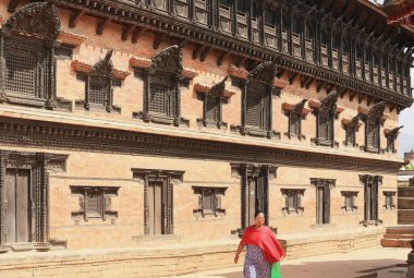 Royal-55 Window Palace-Bhaktapur-Nepal. 0237 clipart