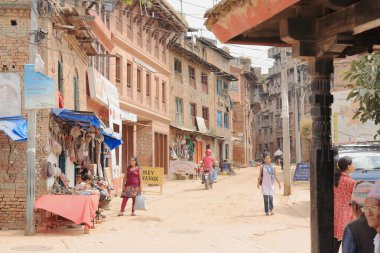 sokak eski kasaba bhaktapur-Nepal. 0277