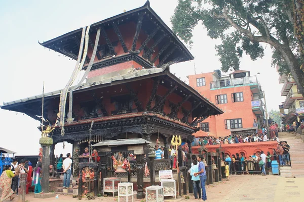 Manakamana mandir-Dea tempio di Bhagwati-Heartwishes. Nepal. 0328 — Foto Stock