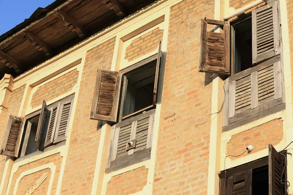 Casa di mattoni rossi a Bandipur-Nepal. 0361 — Foto Stock