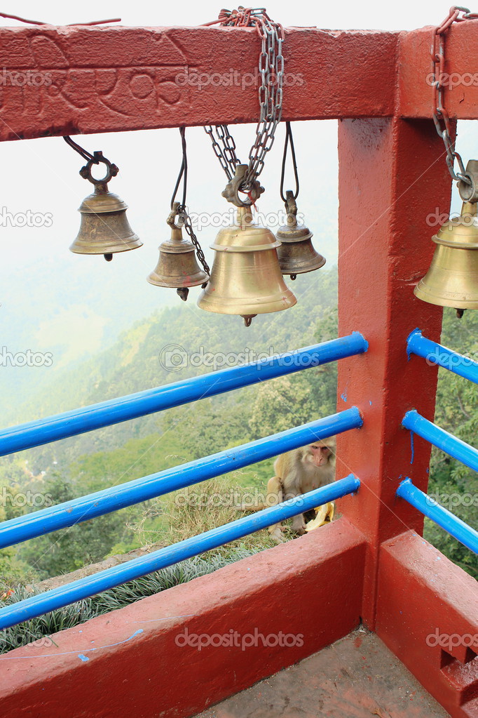 Small bronze bells. Manakama Mandir-Nepal. 0336