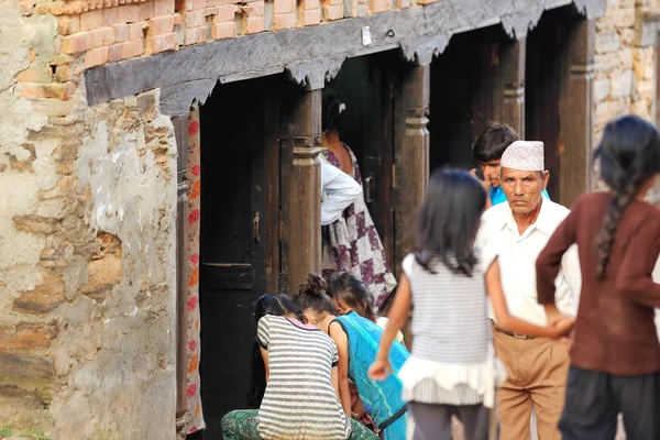 Local newar people in Bandipur-Nepal. 0384 — Stock Photo, Image