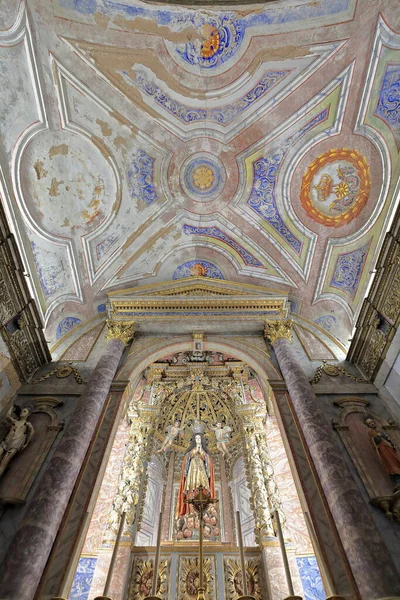 Igreja Sao Sebastiao Saint Sebastian Church Ribbed Vault Ceiling Central — Foto Stock