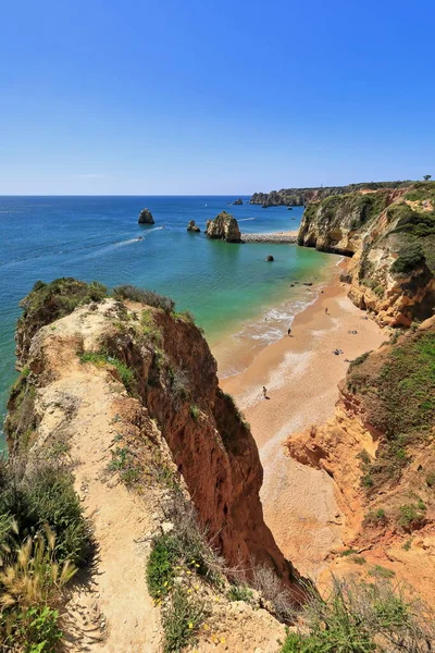 Pohled Jižní Větší Část Praia Pinhao Beach Moře Kolem Praia — Stock fotografie