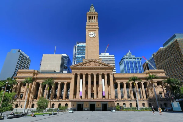 City Hall Seen King George Square Three Story Building Designed — Stock Photo, Image