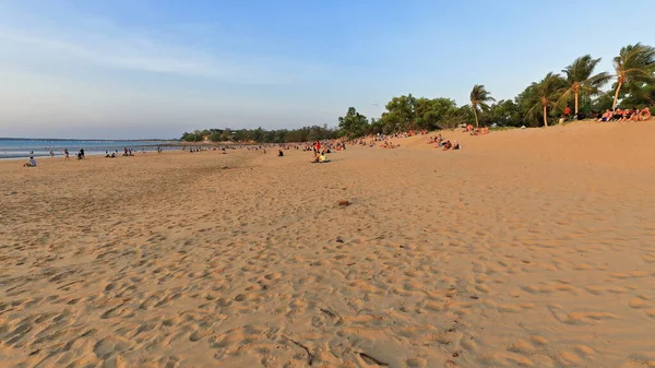 Sunset Mindil Beach Low Tide Located Gardens Suburb Facing Northwest — Foto de Stock