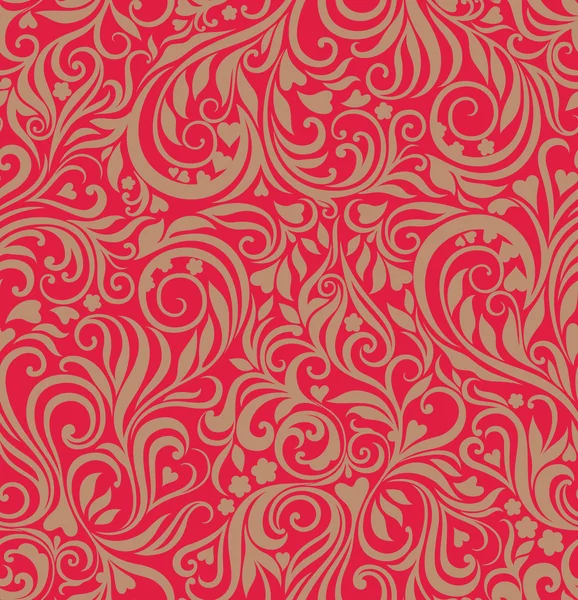 Fondo floral festivo sin costuras — Vector de stock