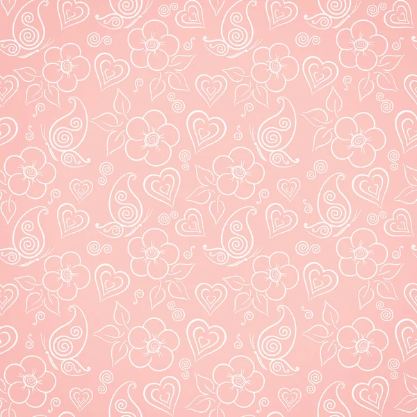 Dekoratif çiçek seamless modeli