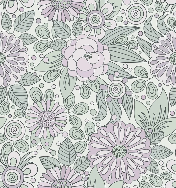 Picturesque seamless pattern in soft colors — Stock Vector