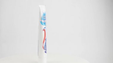 Rome, Italy. July 1st, 2022. Aquafresh Toothpaste with Sugar Acid Protection.Aquafresh is a brand of oral healthcare products founded in 1973 and manufactured by GlaxoSmithKline.