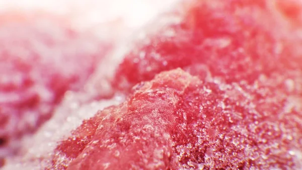 Texture Frozen Fresh Raw Meat Close Macro — Photo