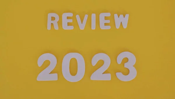 2023年新年回顾 2023 Business New Year 2023 Review Concept 复制空间 — 图库照片