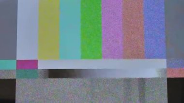 Sinyal yok, televizyon sinyali zayıf. Analog antenden düşük sinyal seviyesi. Sıvı kristal ekranda gürültü, plazma televizyon. Çok kolay döngüolabilir. Bu gerçek Tv gürültüsünün bir klibi..