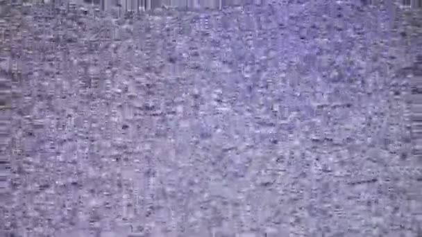 Ruído Crt Imagem Tubo Uma Antiga Retro Vista Perto Macro — Vídeo de Stock